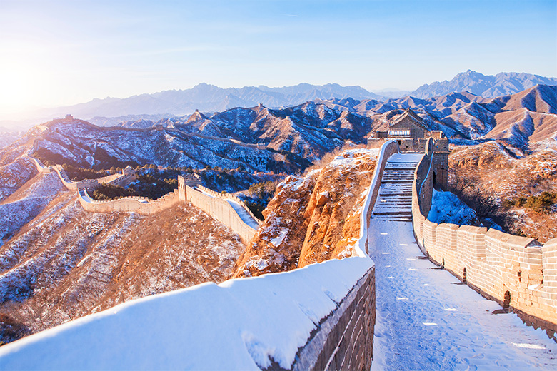 กำแพงเมืองจีนกับฤดูหนาว