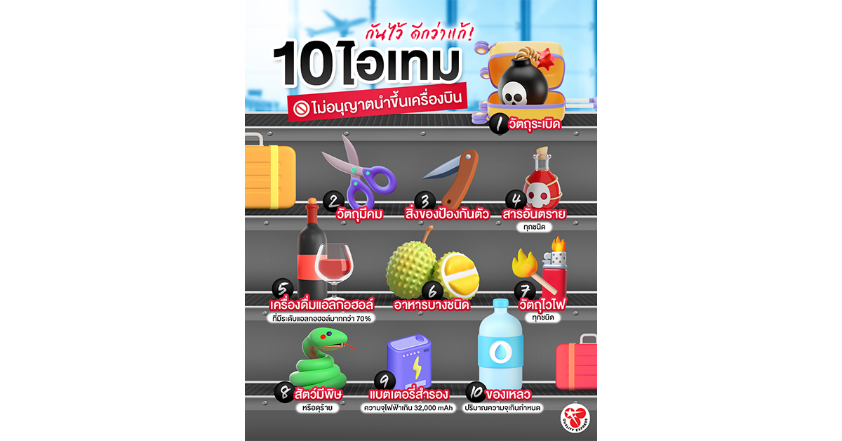 กันไว้ ดีกว่าแก้ 10 ไอเทม 